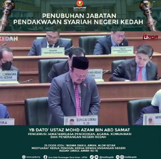 Penubuhan Jabatan Pendakwaan Syariah di Dewan Undangan Negeri (DUN) Kedah